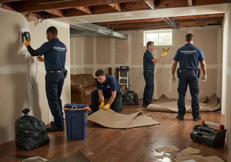 Flood DamageMaterial Assessment and Debris Removal process in Bacliff, TX